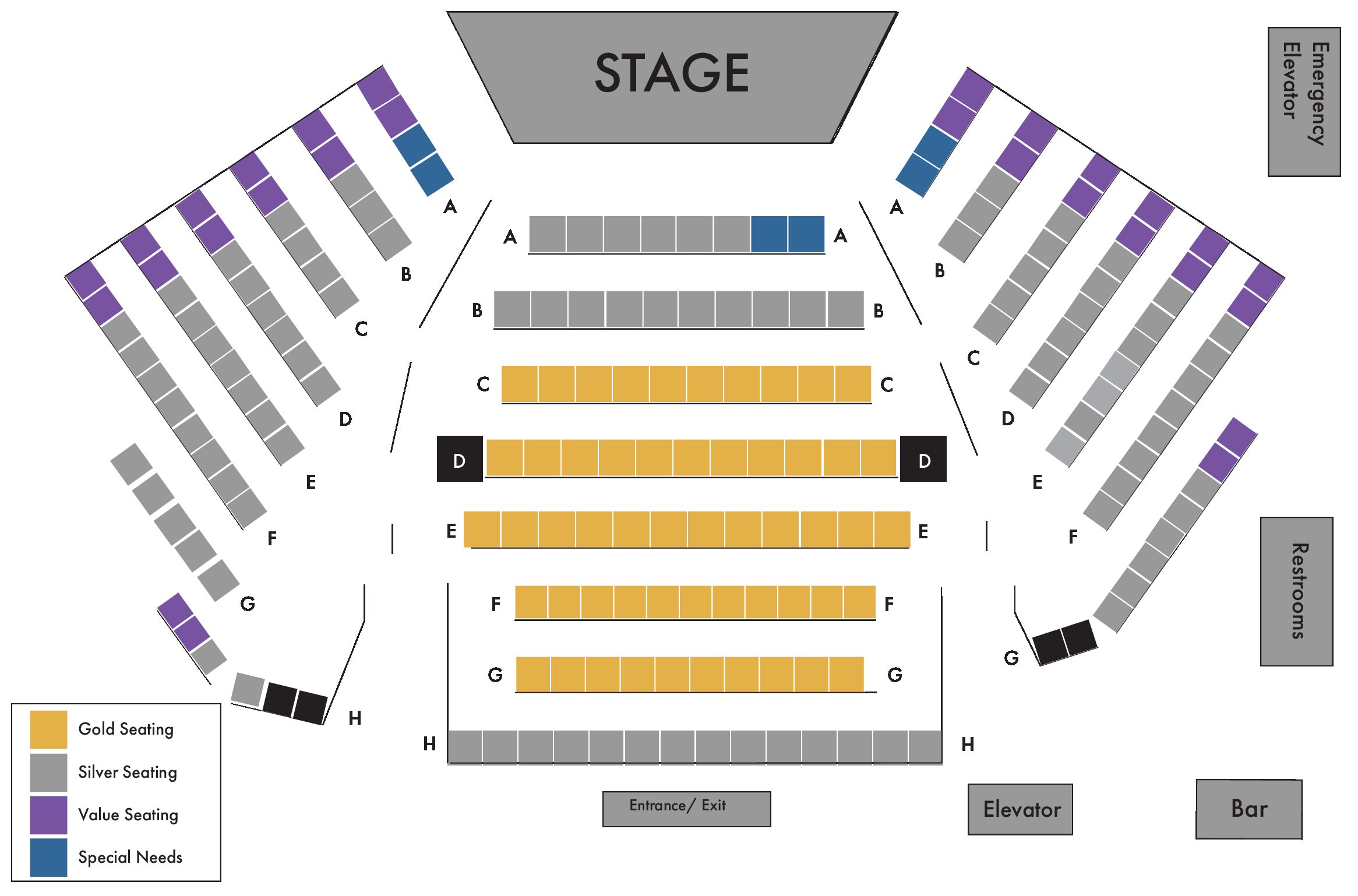 Seating Chart 5.23 Clydes
